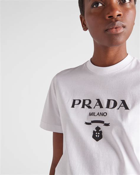 prada milano t shirt women's|Prada shirt price.